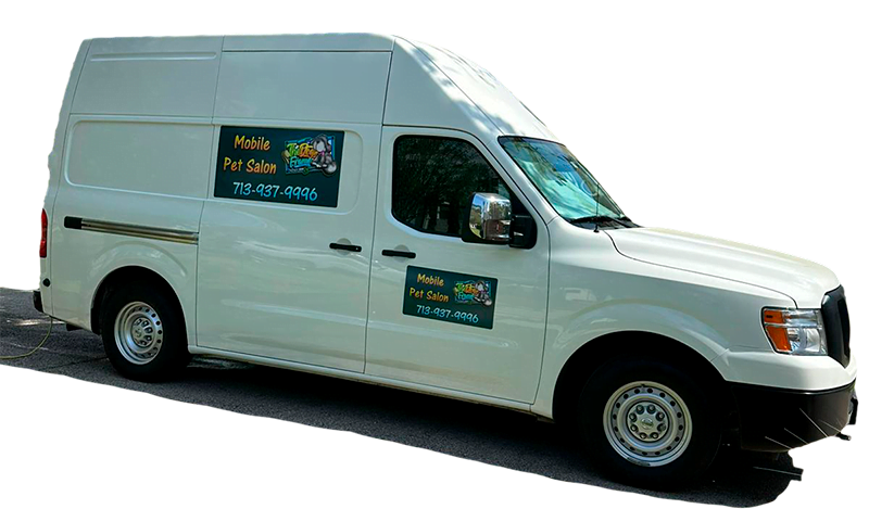 The mobile Pet Salon Van - Mobile Grooming - Mobile Pet Salon